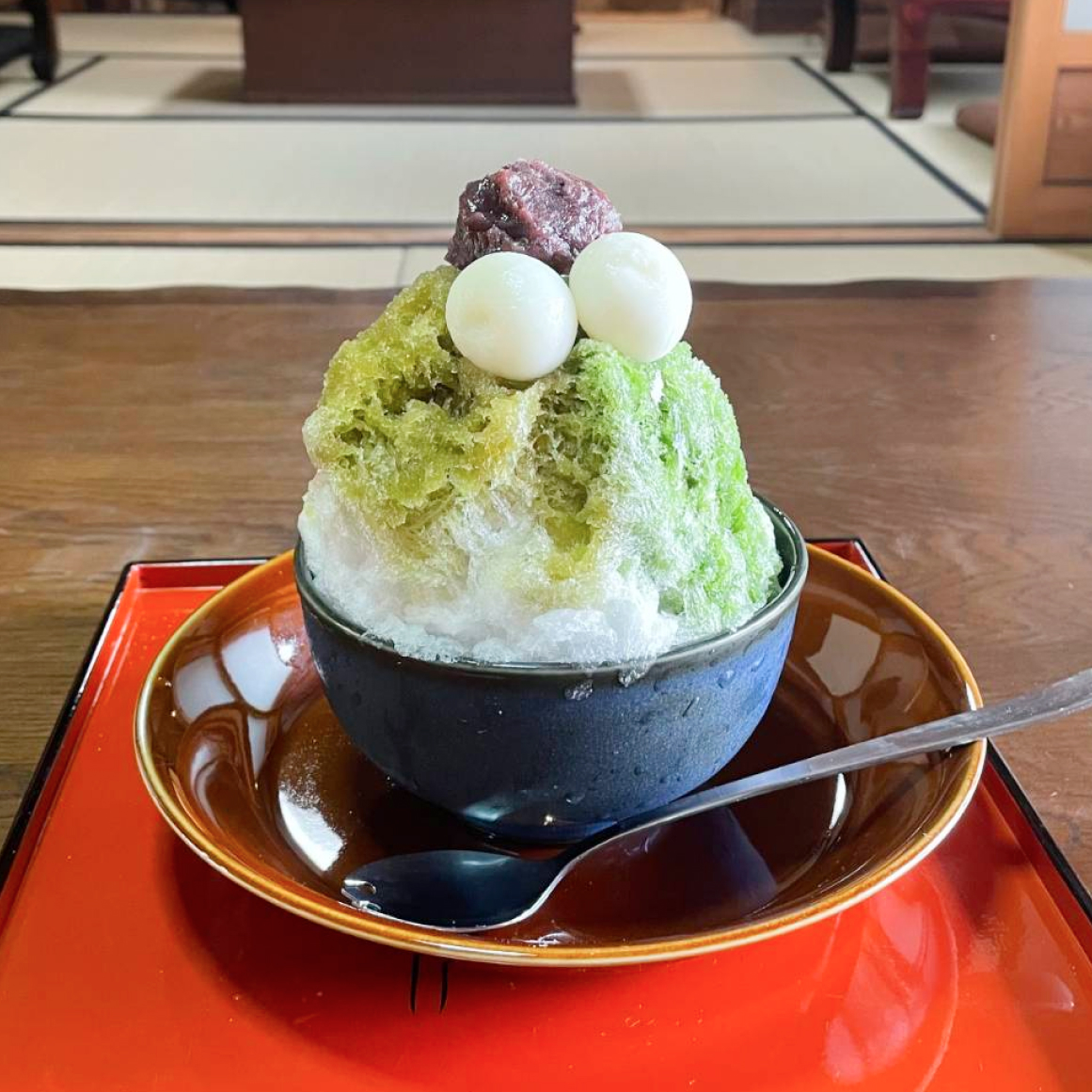 西尾抹茶vs宇治抹茶の天然氷